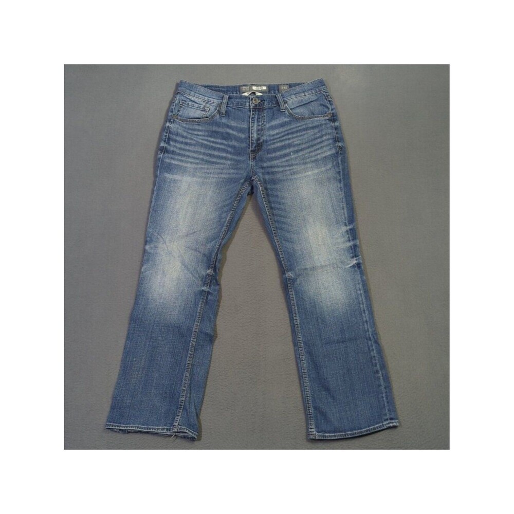 BKE Jeans Men's 34S Fits 33x27 Blue Jake Bootleg Denim